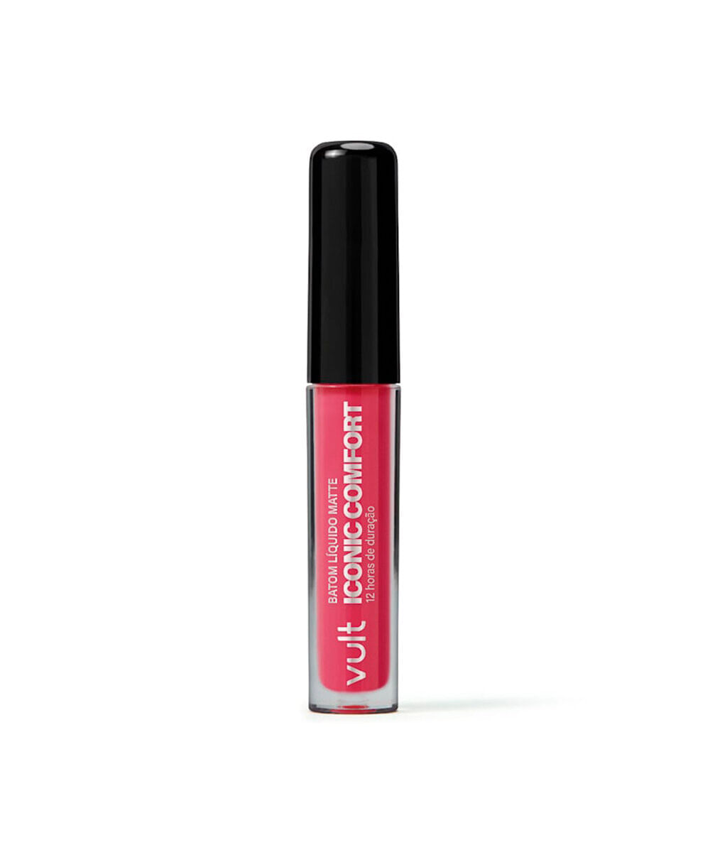 batom líquido matte iconic comfort rosa entrega tudo vult 4ml