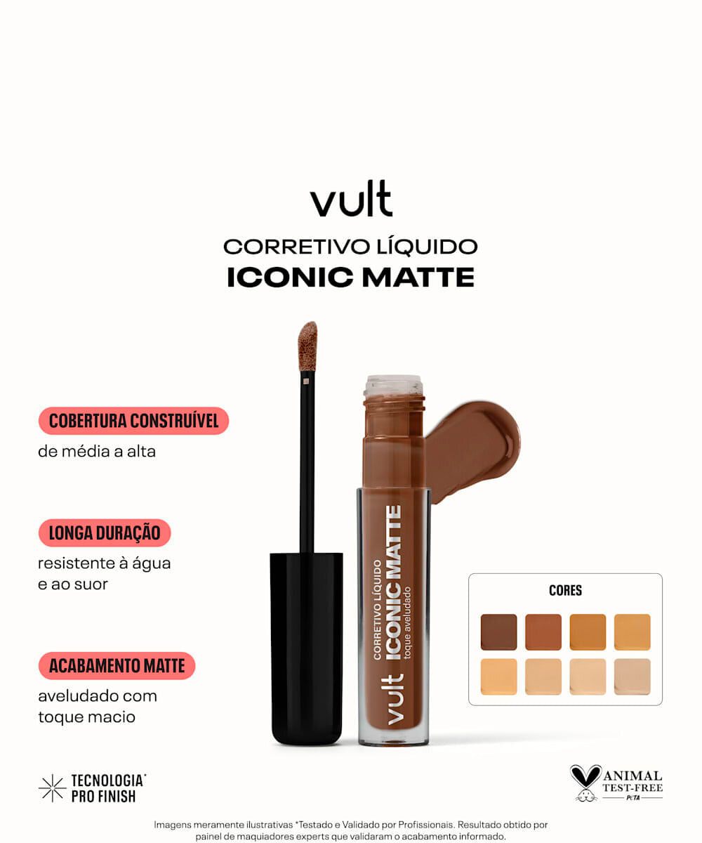 corretivo líquido iconic matte cor 06 vult 4ml