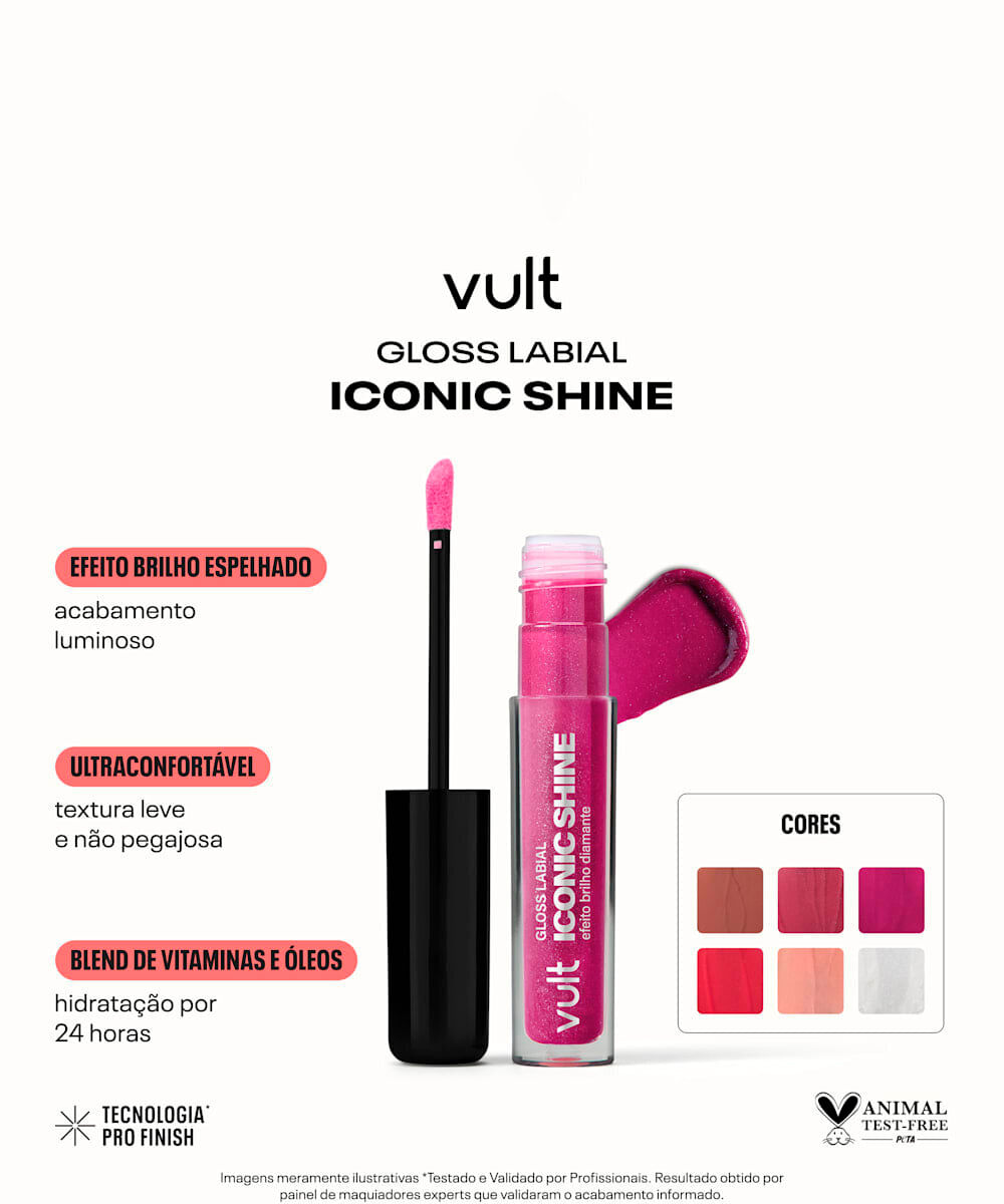 gloss labial iconic shine quartzo surreal vult 4ml
