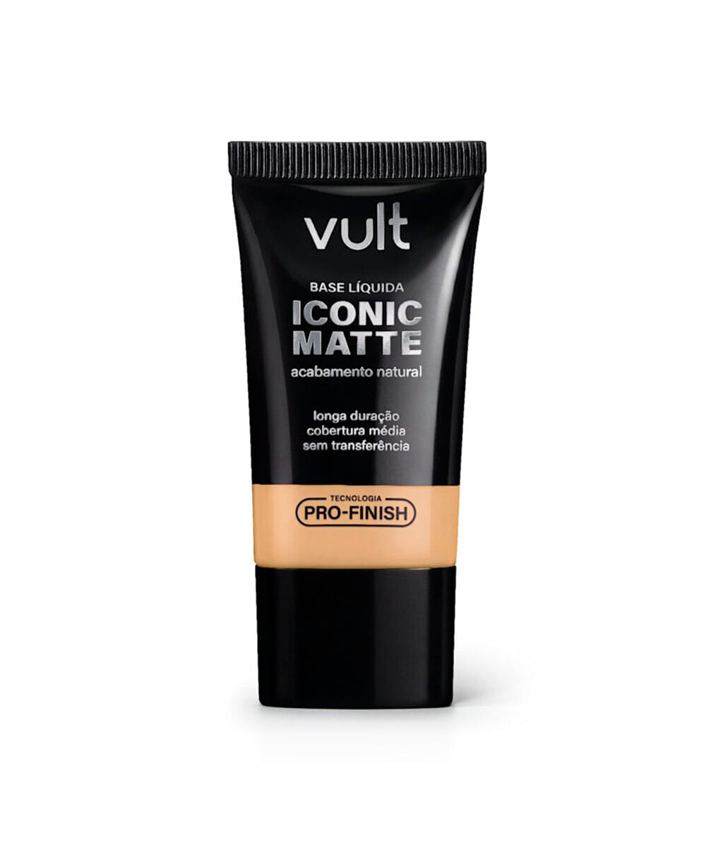 base líquida iconic matte cor 220q vult 26g