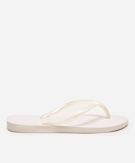 chinelo havaianas slim branco