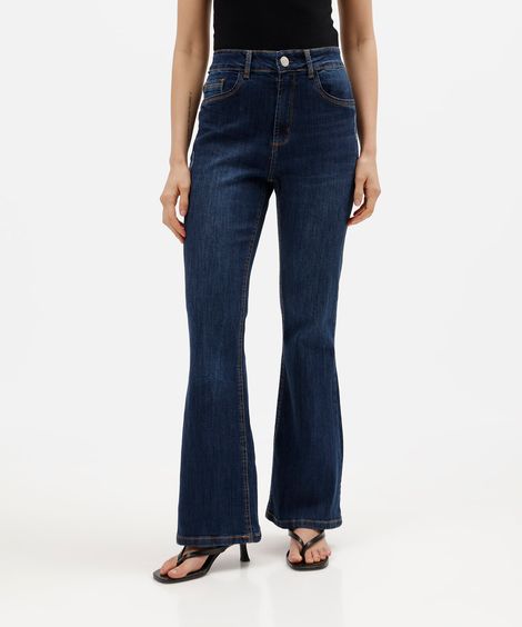 calça flare petit feminina jeans azul