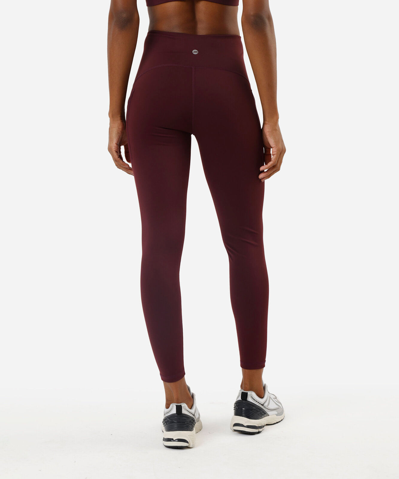 calça legging feminina esportiva com compressão vinho