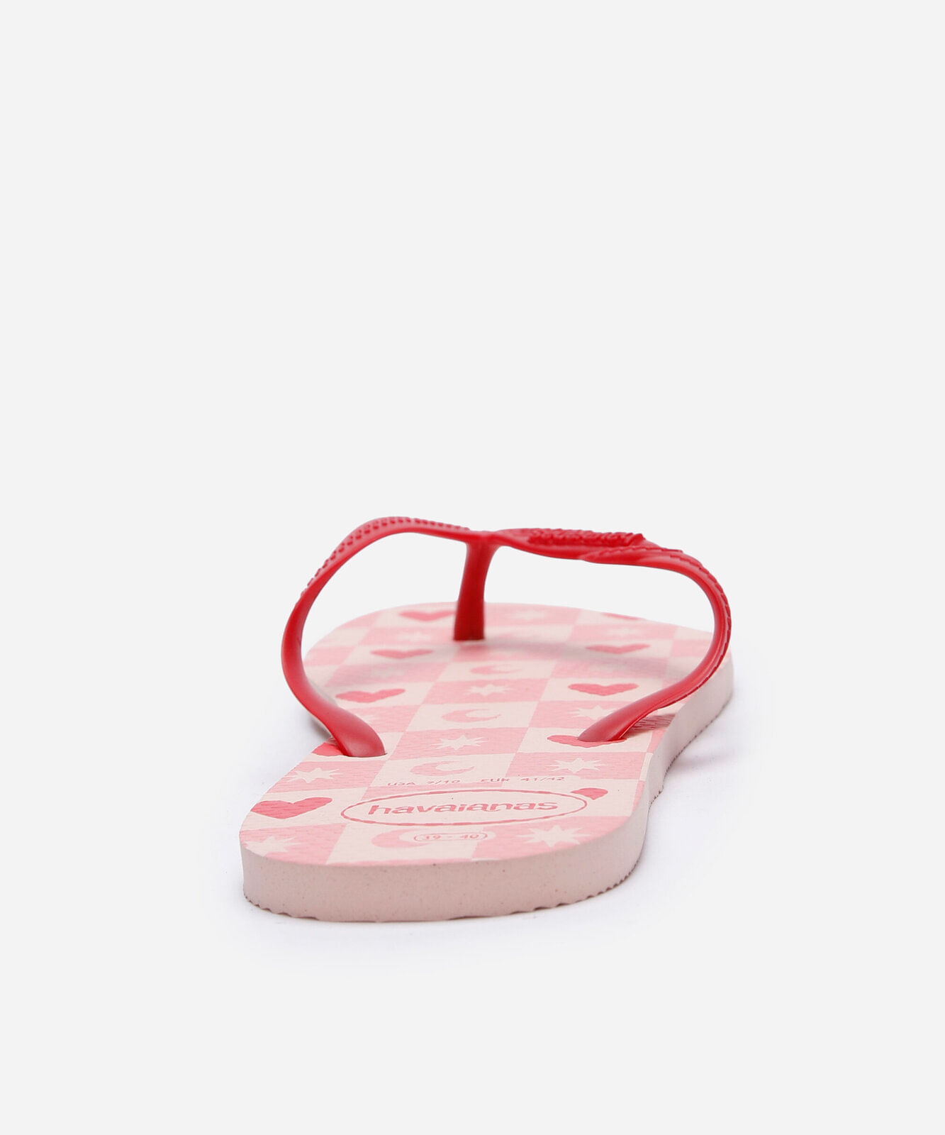 chinelo havaianas fantasy quadriculado rosa
