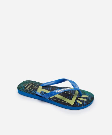 chinelo havaianas vini jr azul