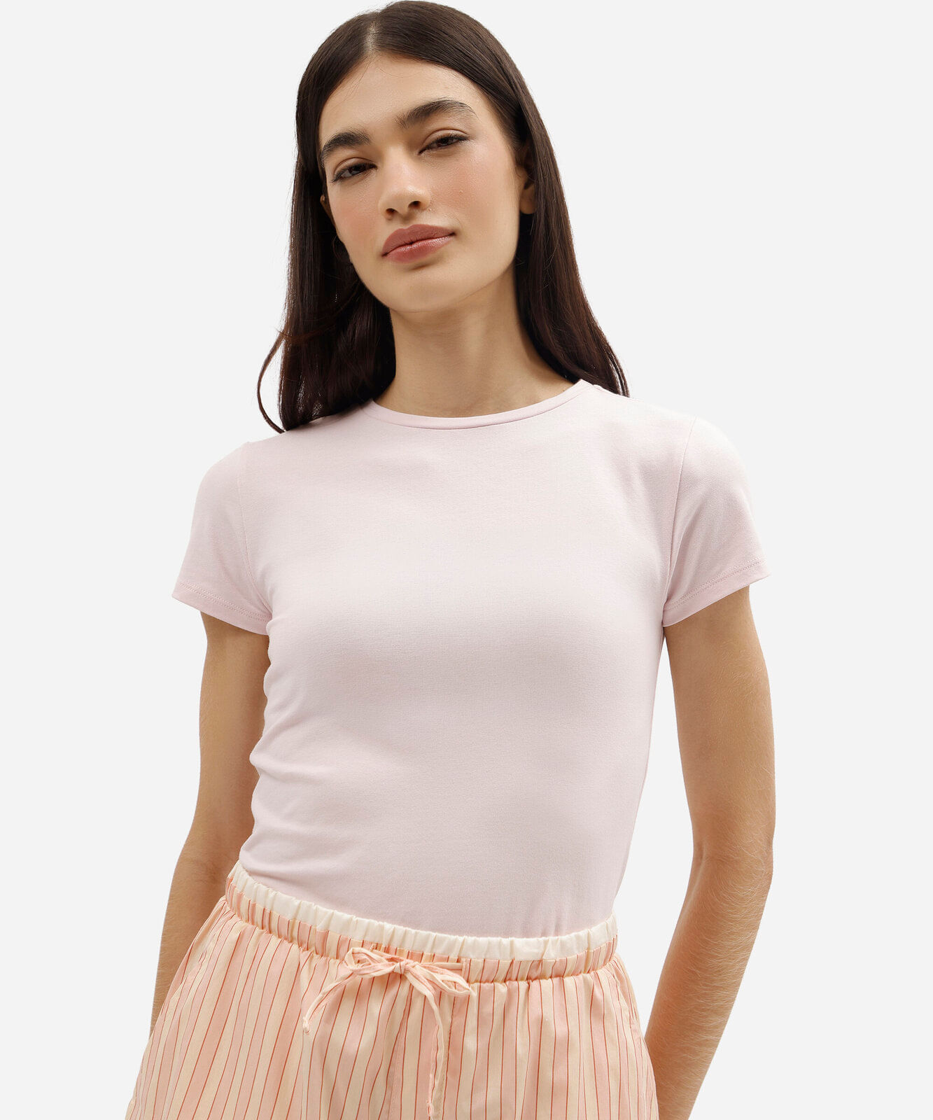 blusa de pijama feminina em algodão manga curta avulsa rosa