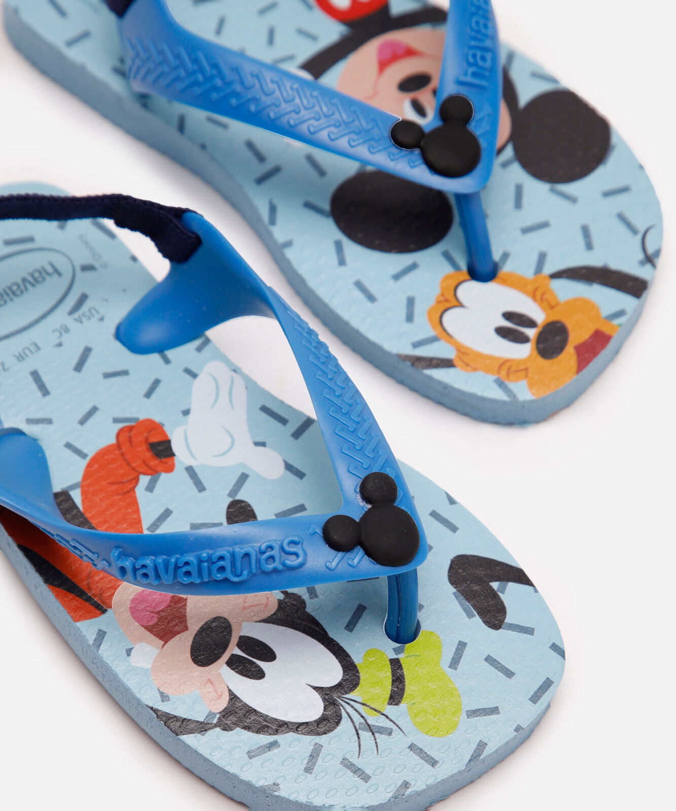chinelo havaianas infantil turma do mickey azul