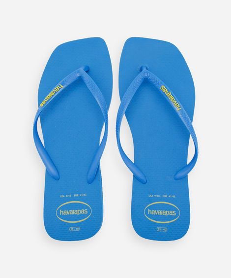 chinelo havaianas slim squar azul