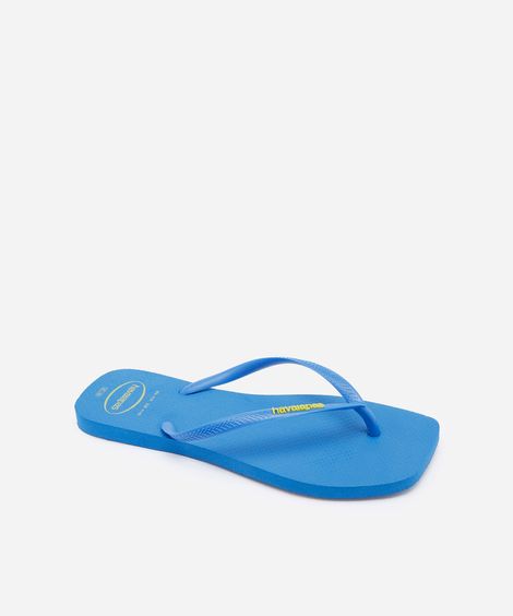 chinelo havaianas slim squar azul