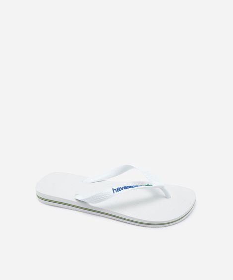 chinelo feminino havaianas brasil branco