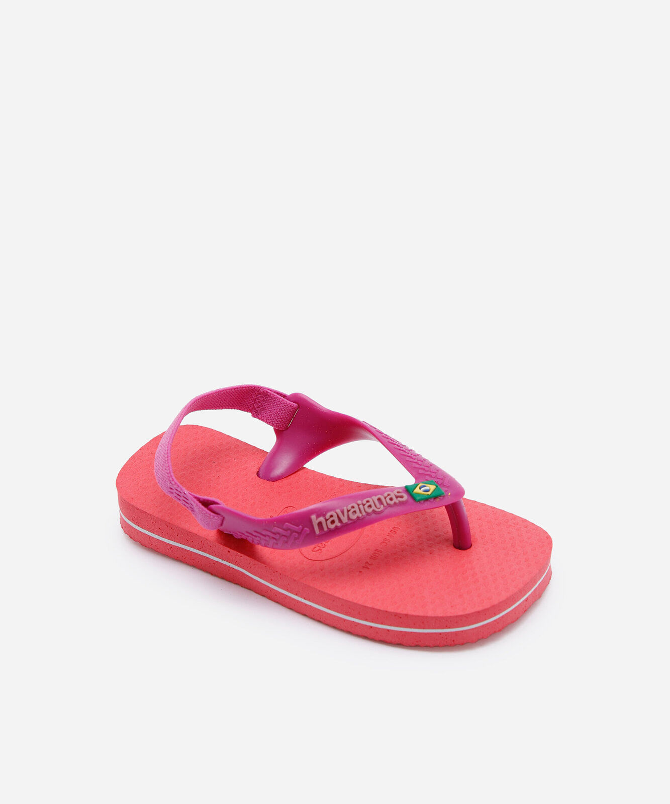 chinelo infantil havaianas com elástico rosa