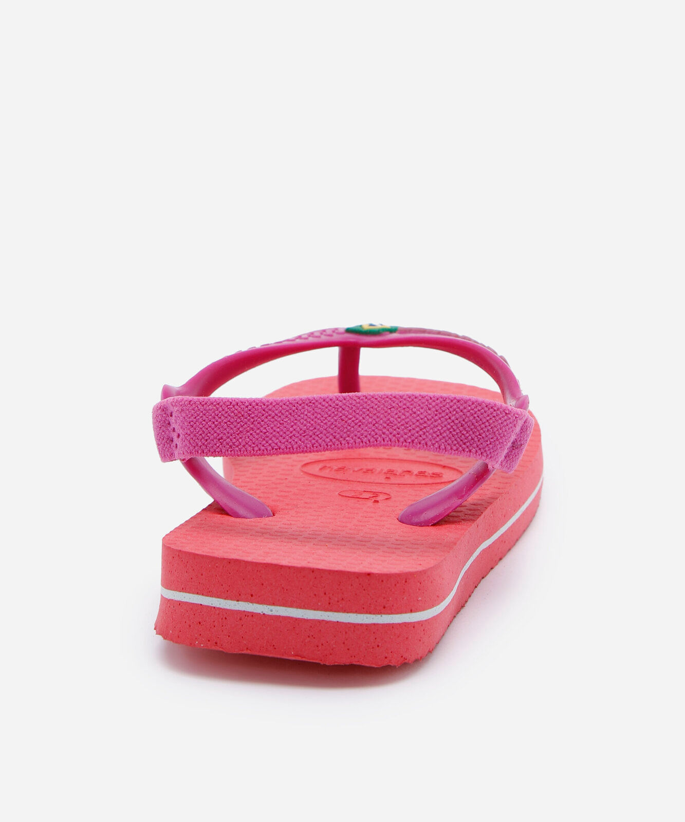 chinelo infantil havaianas com elástico rosa