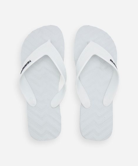 chinelo havaianas texturizado branco