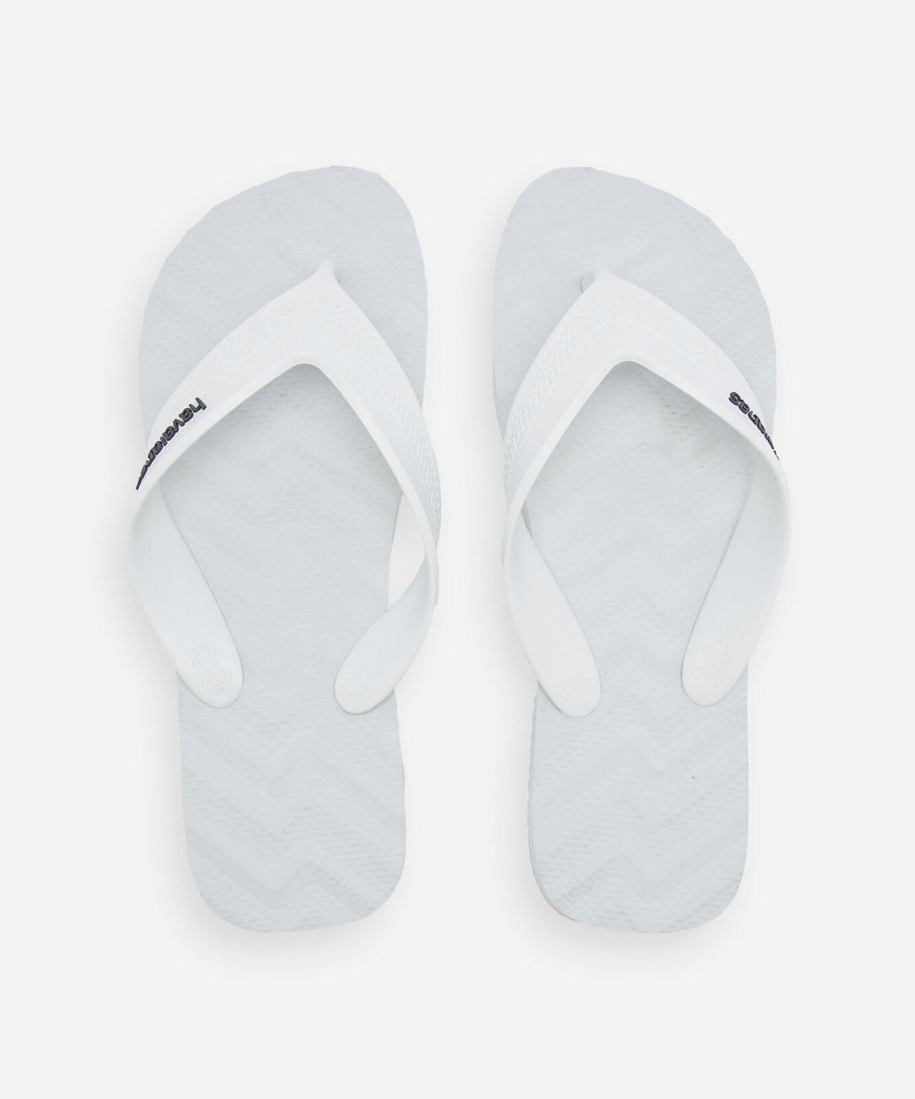 chinelo havaianas texturizado branco