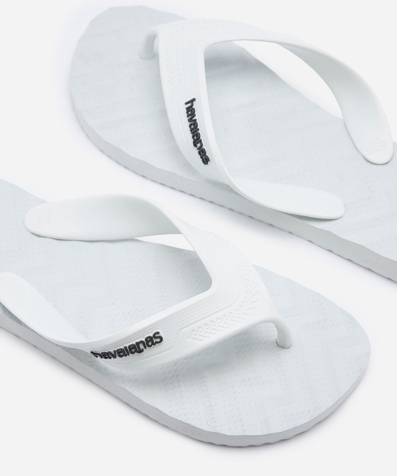 chinelo havaianas texturizado branco