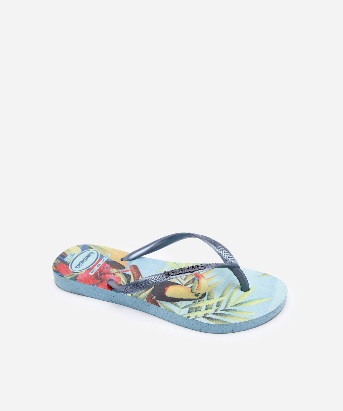 chinelo slim havaianas tropical colorido