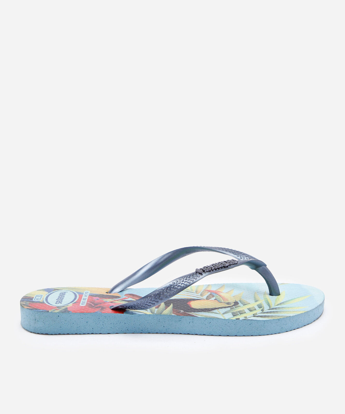 chinelo slim havaianas tropical colorido