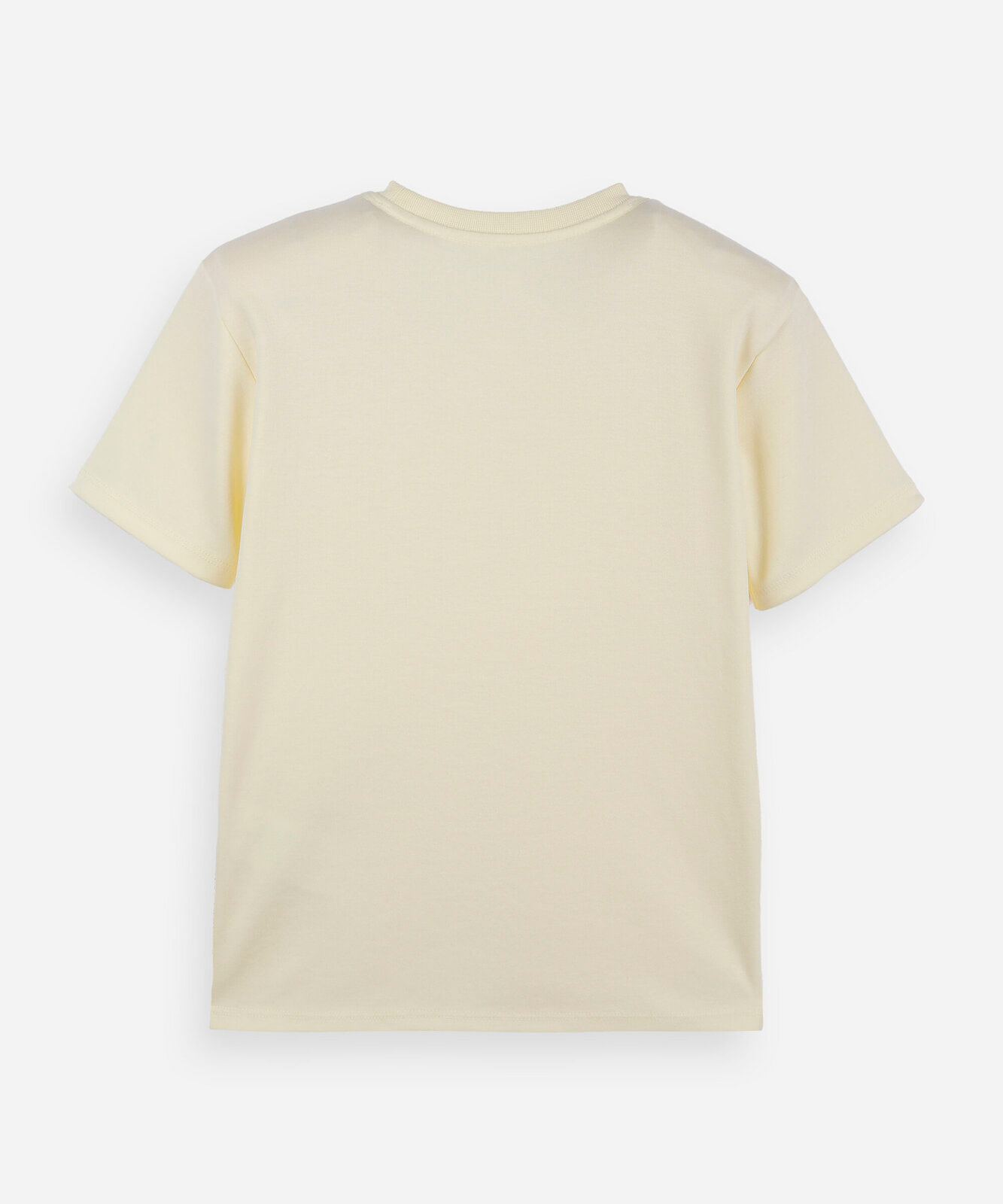 camiseta infantil de algodão peruano amarela