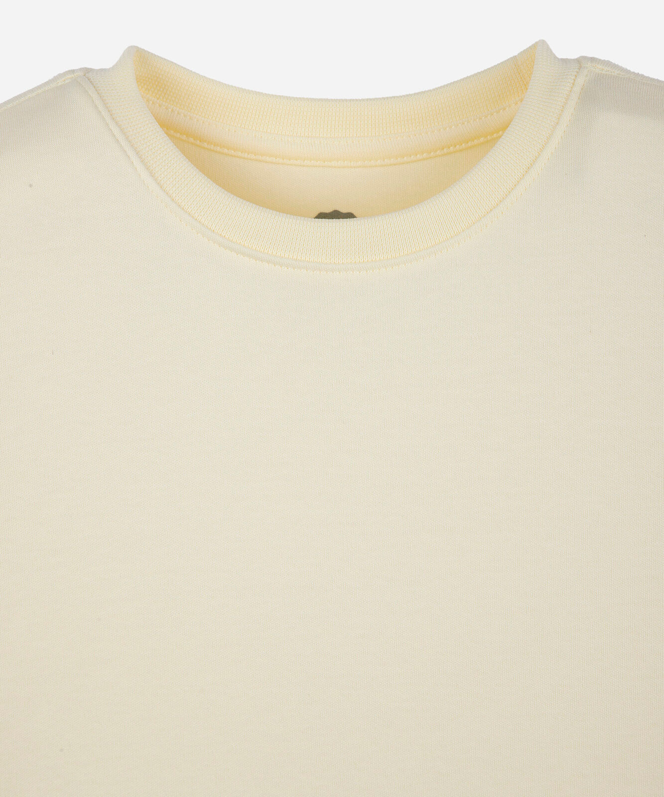 camiseta infantil de algodão peruano amarela