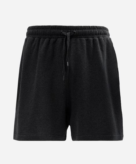 bermuda de moletom relaxed plus size masculina cinza