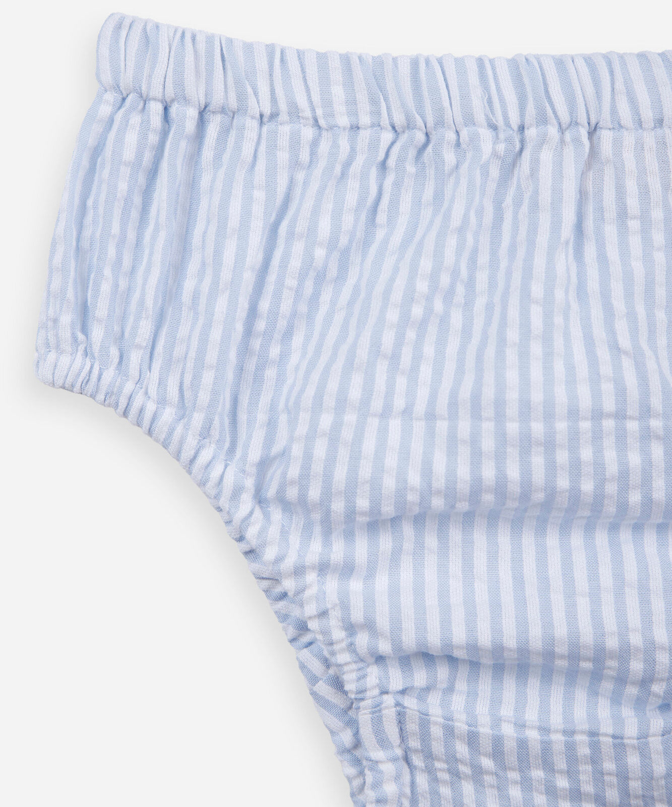 vestido infantil de algodão listrado azul