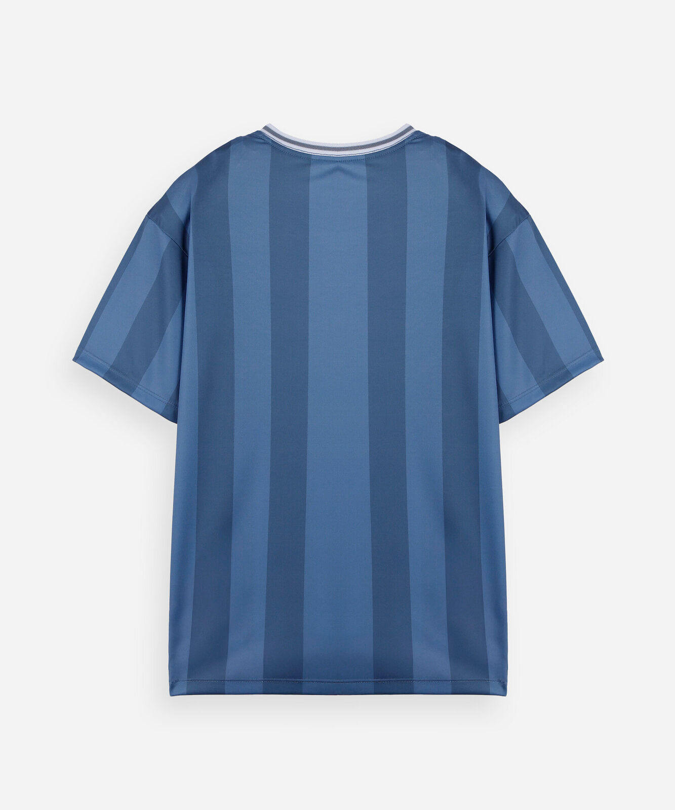 camiseta juvenil manga curta listrada madrid azul