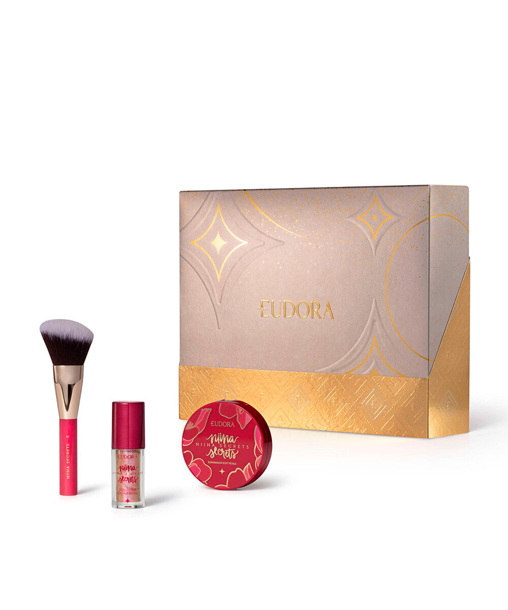 kit eudora by niina secrets presenteável make com 3 itens