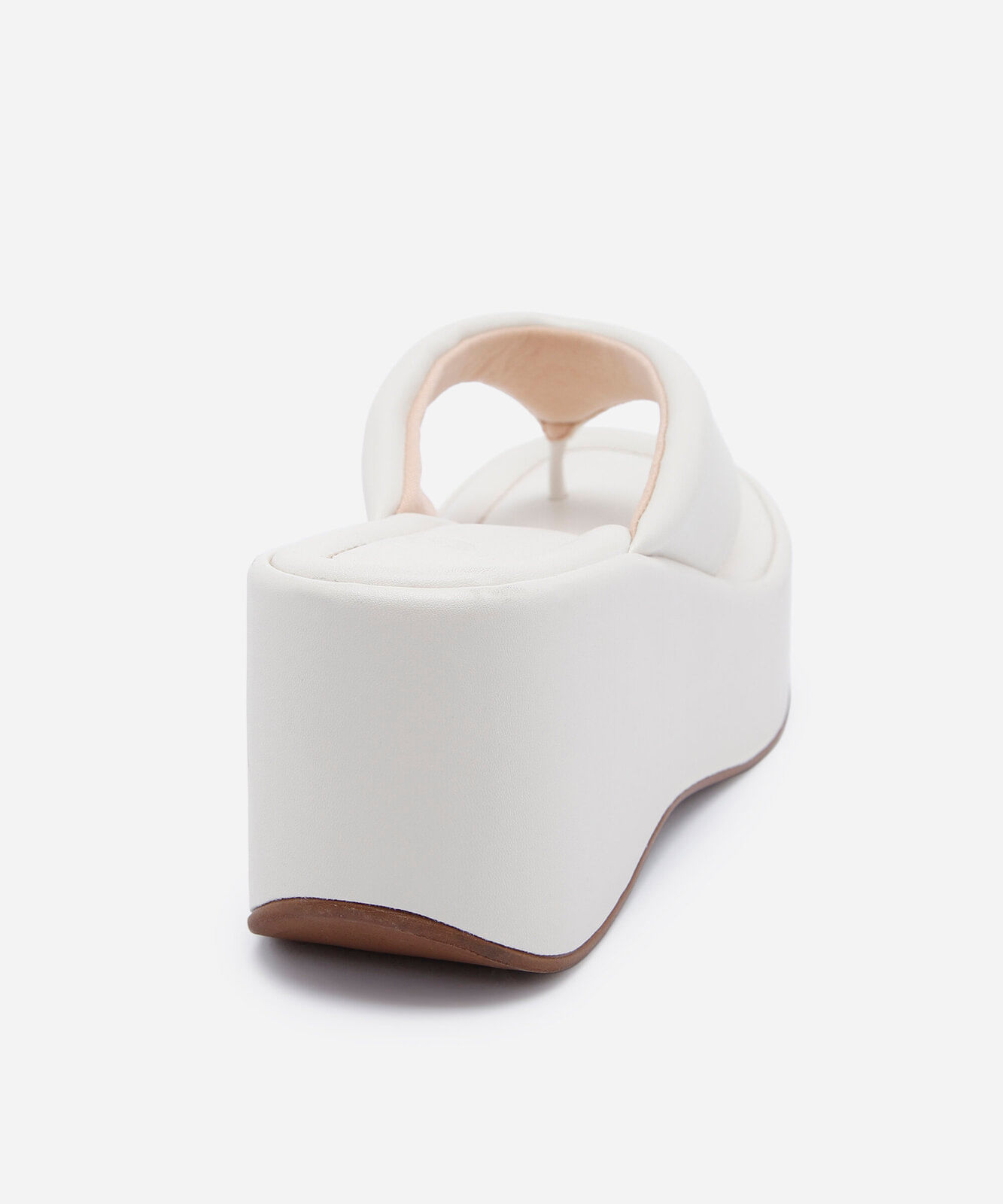 sandália feminina plataforma off white