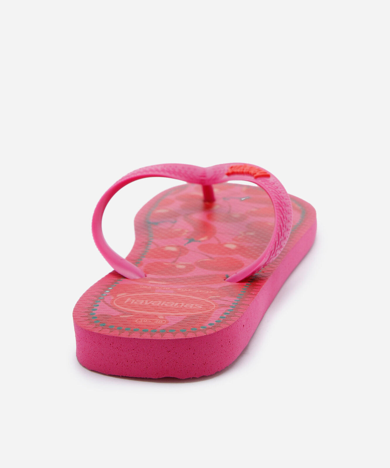 chinelo feminino havaianas top fresh mood estampado rosa