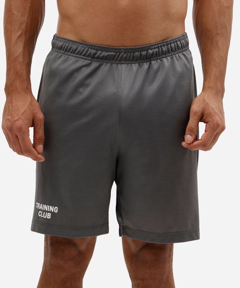 bermuda esportiva masculina com bolsos cinza