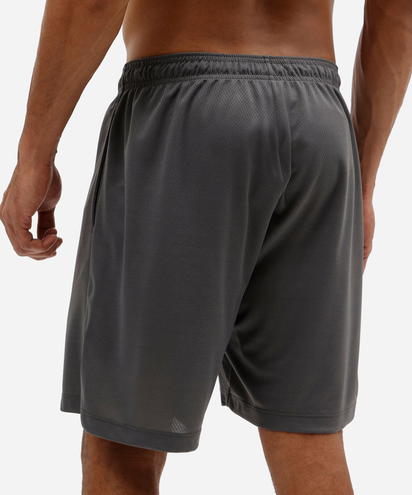 bermuda esportiva masculina com bolsos cinza