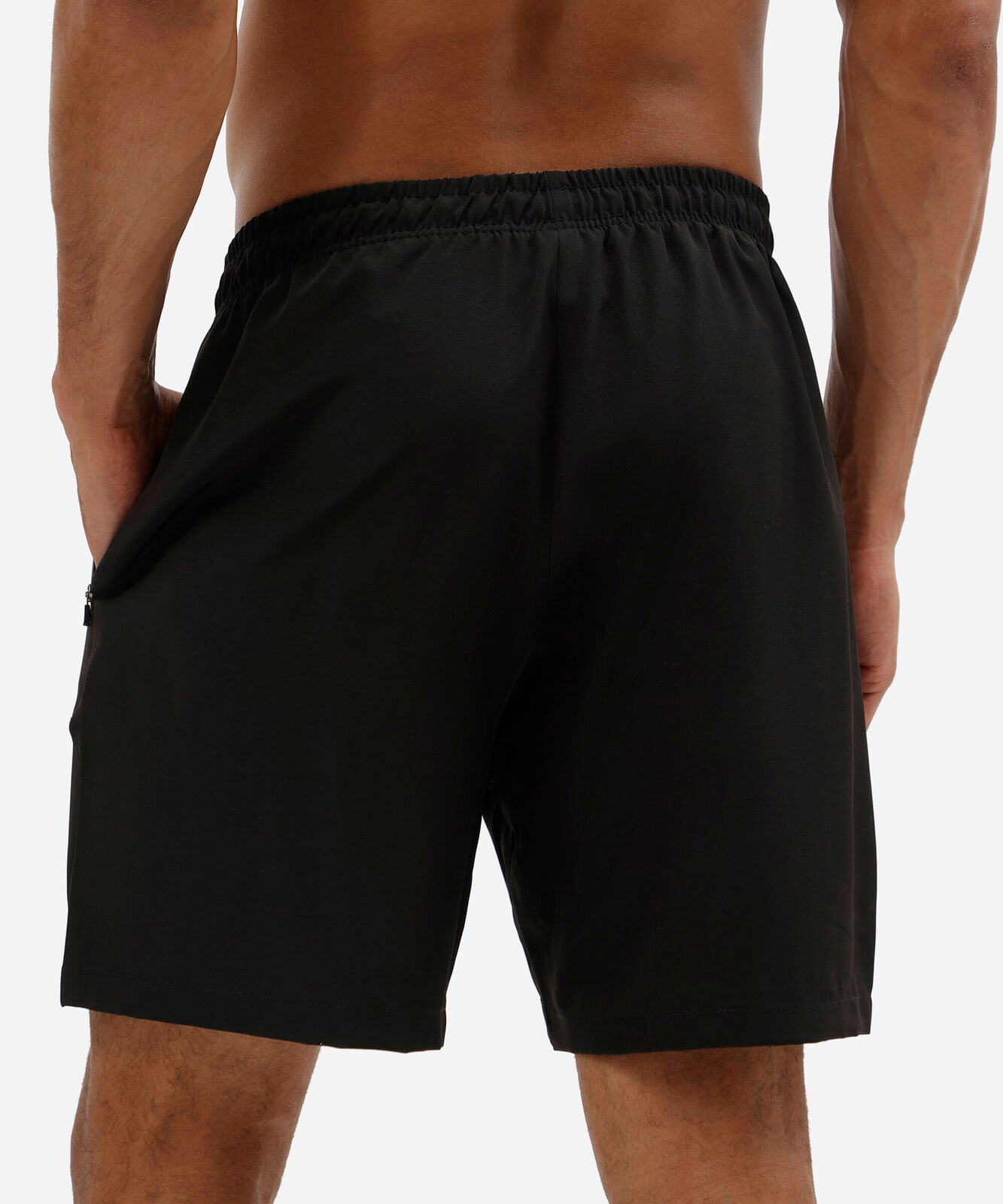 bermuda esportiva masculina com recorte preta