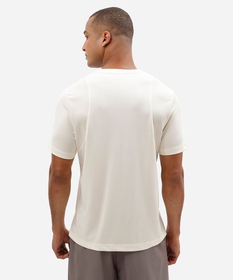 camiseta esportiva masculina manga curta off white