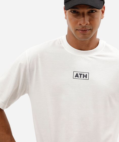 camiseta esportiva masculina oversized estampada off white
