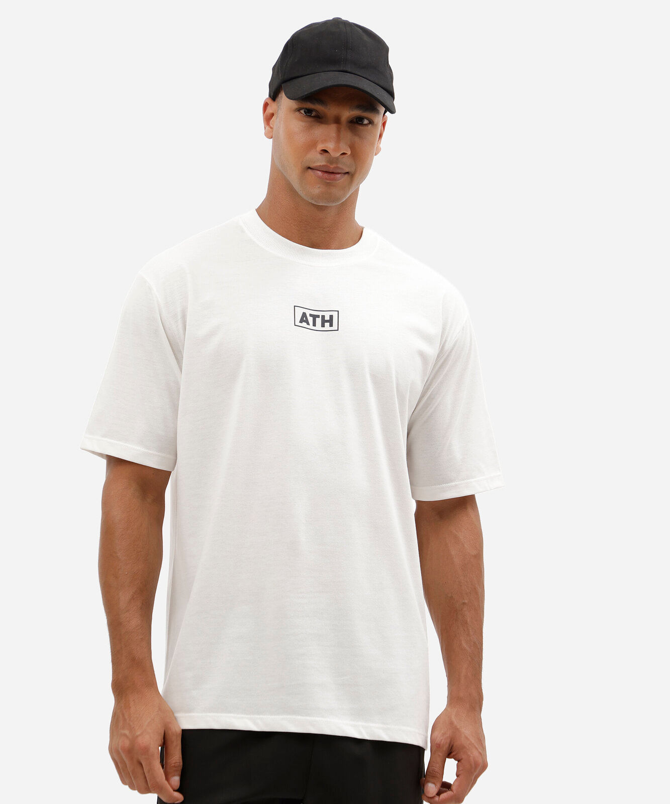 camiseta esportiva masculina oversized estampada off white
