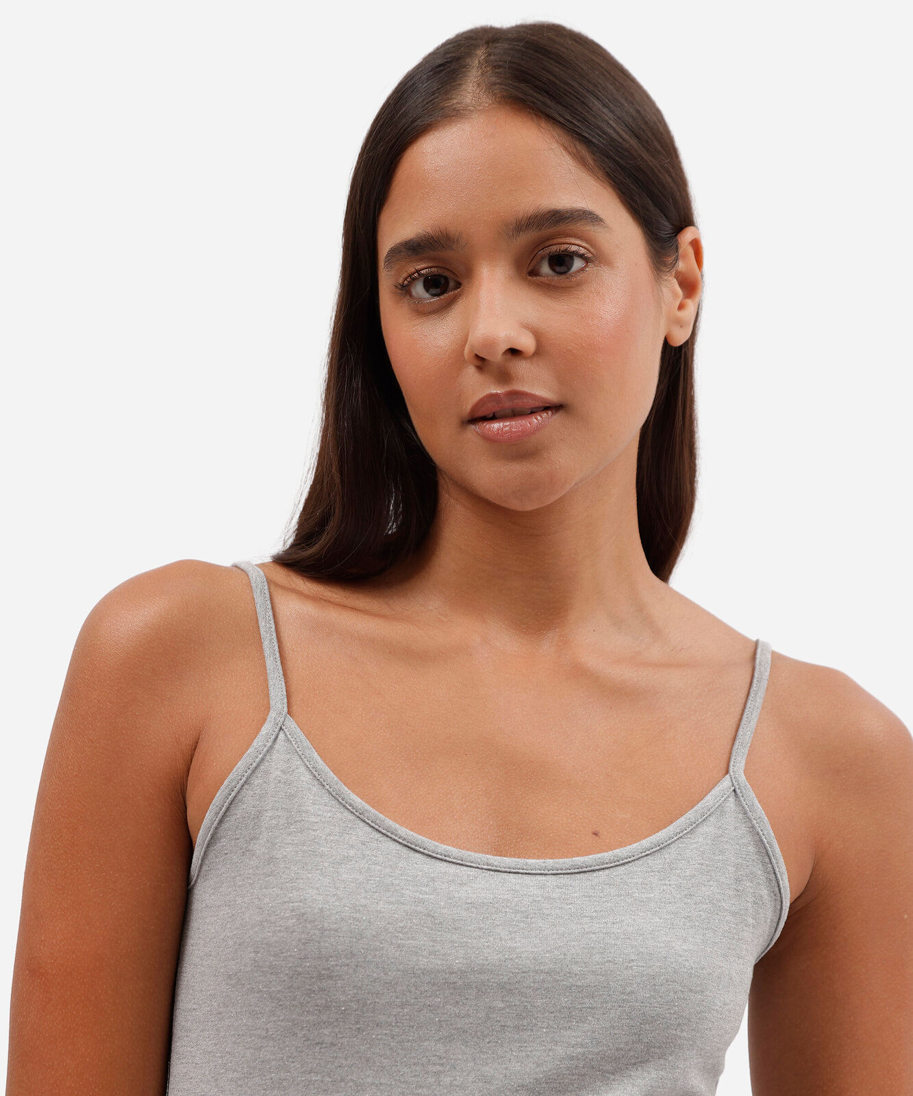 regata de pijama feminina com algodão avulsa cinza