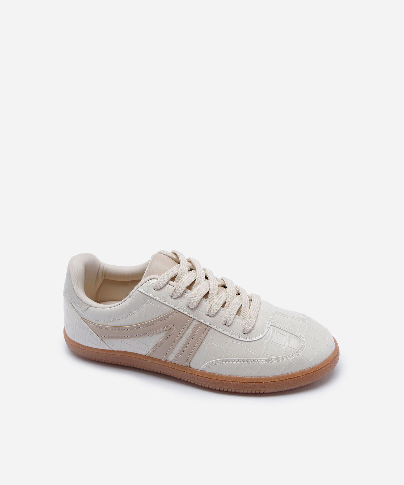 tênis bossa casual com recortes branco
