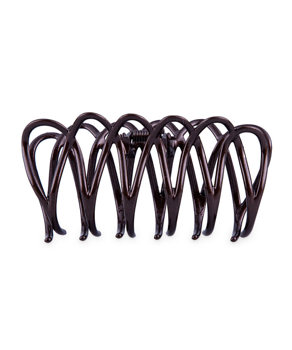 piranha para cabelo beleza fun em metal preta