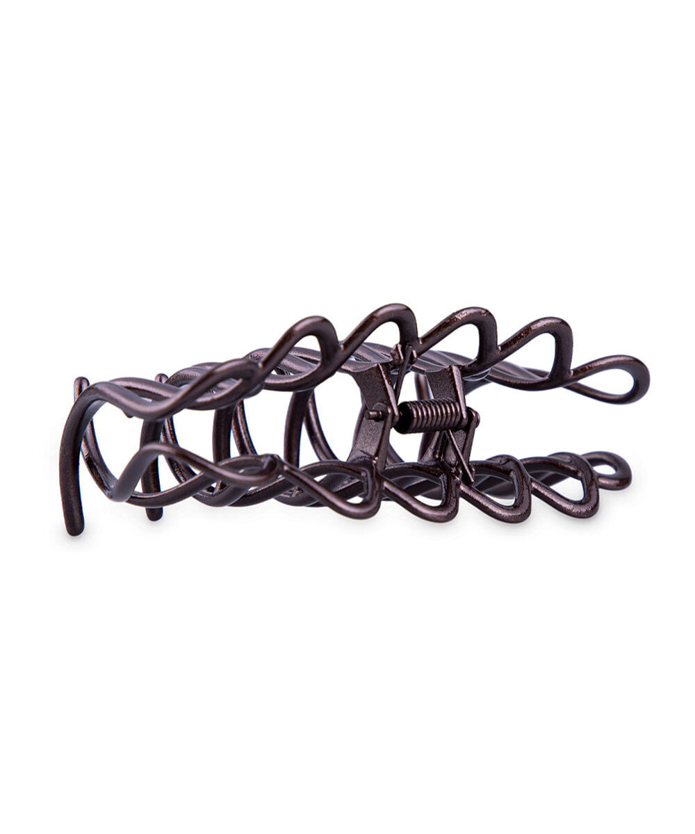 piranha para cabelo beleza fun em metal preta