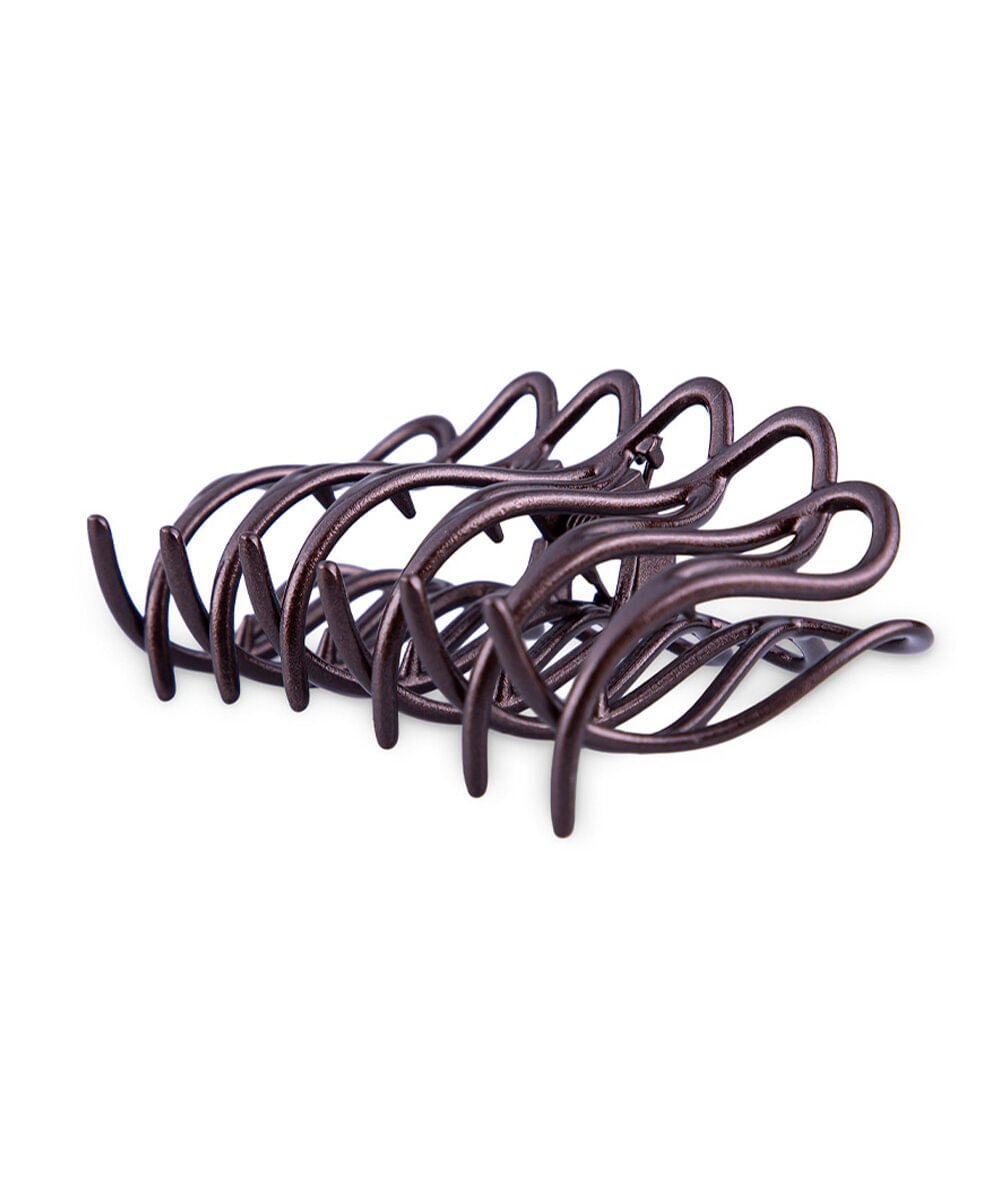 piranha para cabelo beleza fun em metal preta