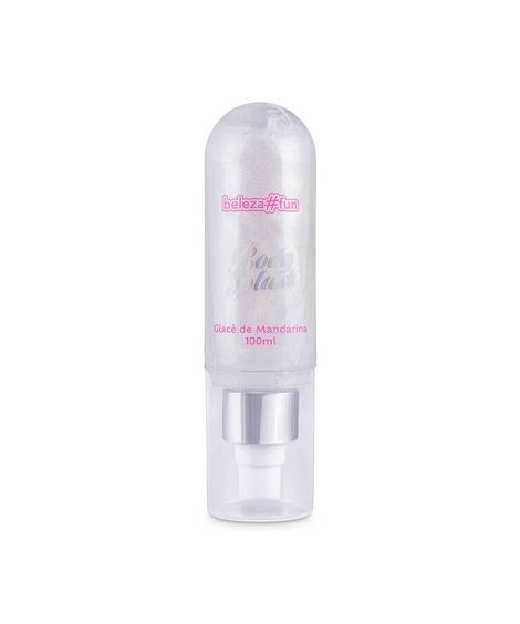 body splash feminino beleza fun com mica glacê de mandarina 100ml
