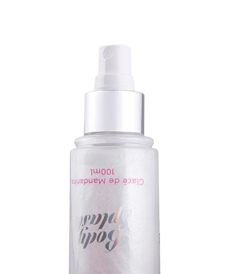 body splash feminino beleza fun com mica glacê de mandarina 100ml