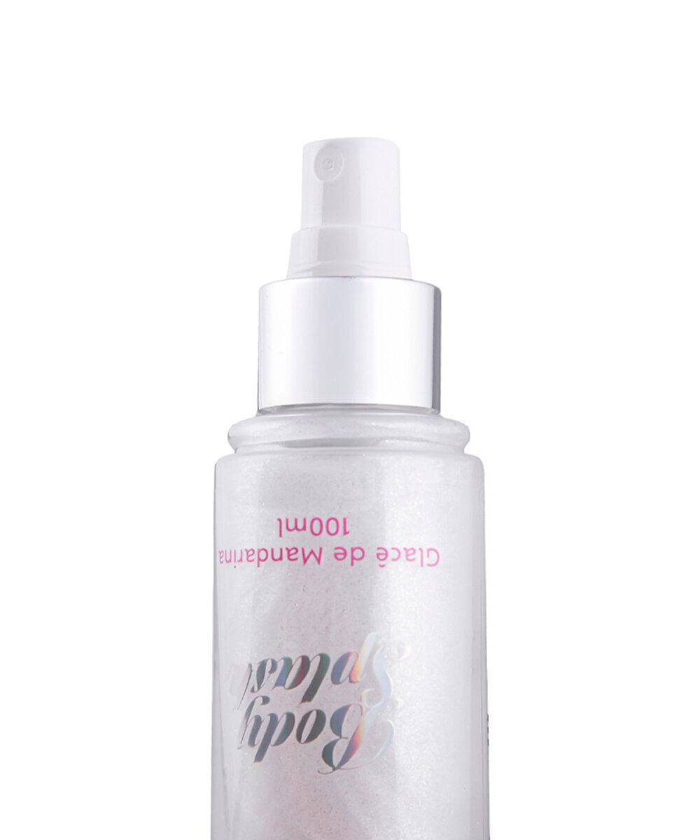 body splash feminino beleza fun com mica glacê de mandarina 100ml
