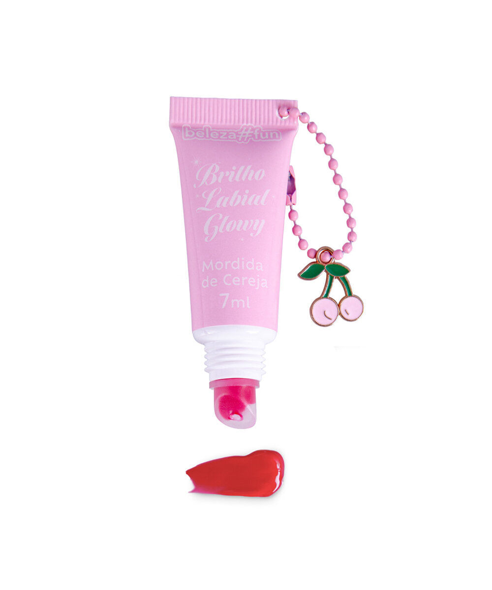 gloss labial beleza fun mordida de cereja