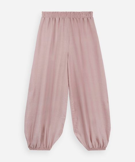 calça jogger infantil com viscose rosa
