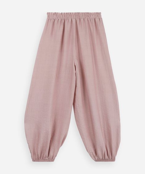 calça jogger infantil com viscose rosa