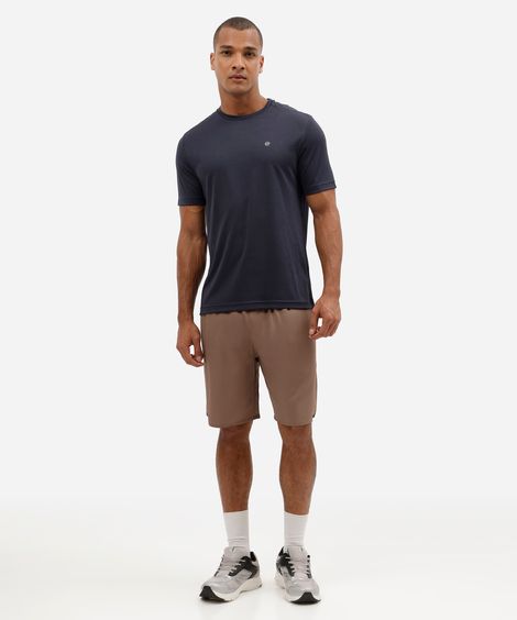 bermuda masculina com bolsos esportiva marrom