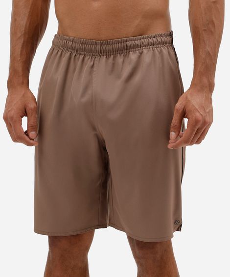 bermuda masculina com bolsos esportiva marrom