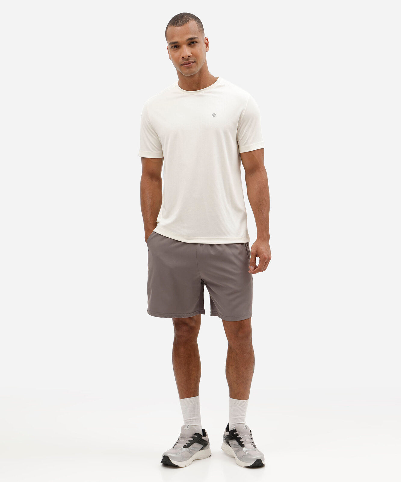 bermuda esportiva masculina ergonomic flex cinza