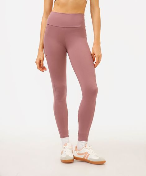 calça legging esportiva com bolso rosa